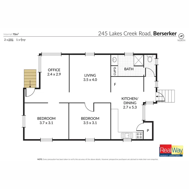 Floorplan of Homely house listing, 245 Lakes Creek Road, Berserker QLD 4701