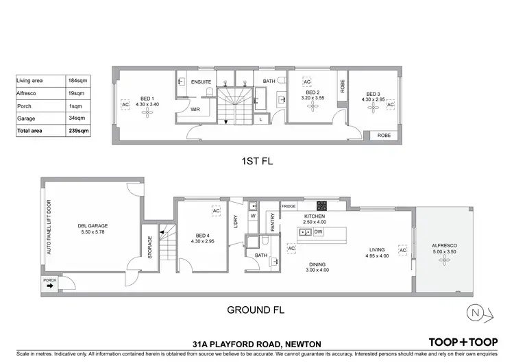 Floorplan of Homely house listing, 31a Playford Road, Newton SA 5074
