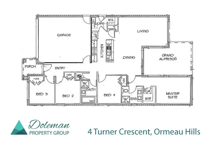Floorplan of Homely house listing, 4 Turner Crescent, Ormeau Hills QLD 4208