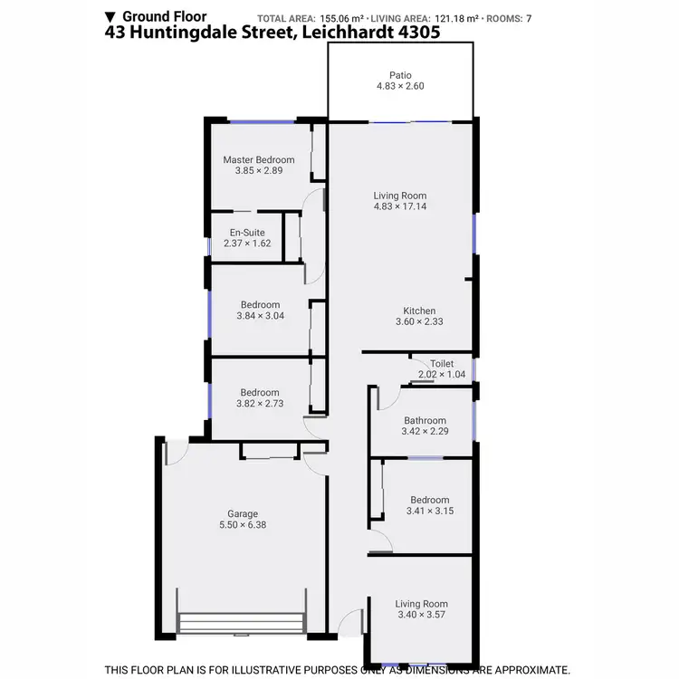 Floorplan of Homely house listing, 43 Huntingdale Street, Leichhardt QLD 4305