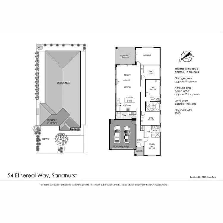Floorplan of Homely house listing, 54 Ethereal Way, Sandhurst VIC 3977