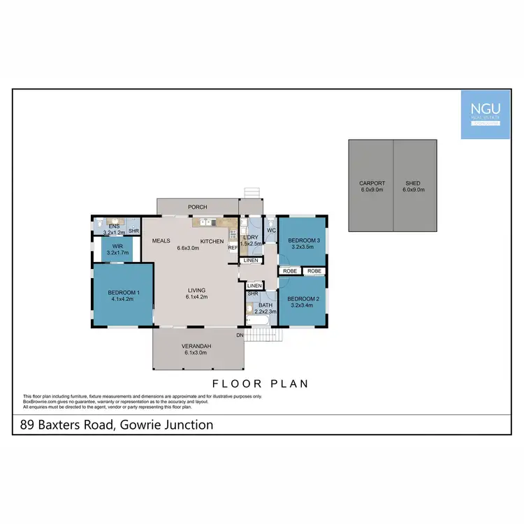 Floorplan of Homely house listing, 89 Baxters Road, Gowrie Junction QLD 4352
