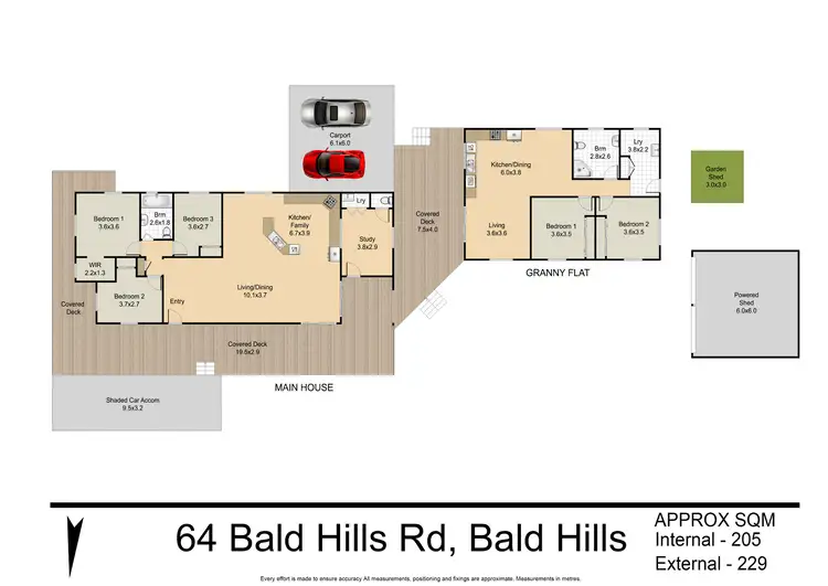 Floorplan of Homely house listing, 64 Bald Hills Road, Bald Hills QLD 4036