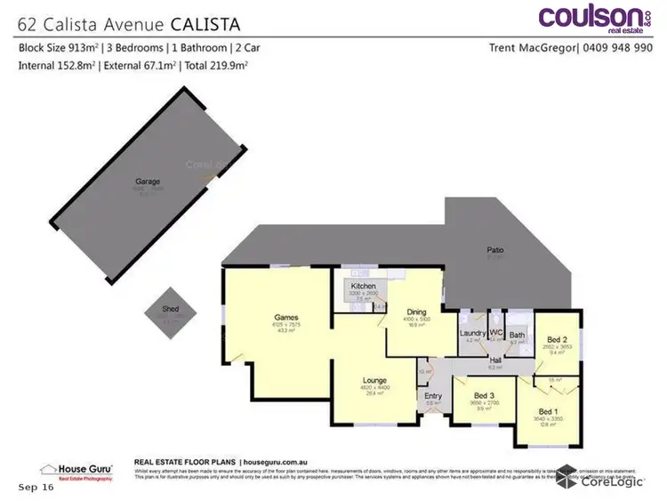 Floorplan of Homely house listing, 62 Calista Avenue, Calista WA 6167