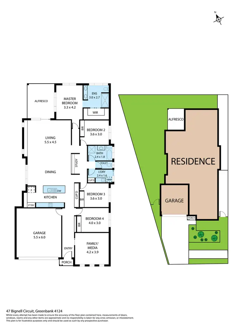 Floorplan of Homely house listing, 47 Bignell Circuit, Greenbank QLD 4124