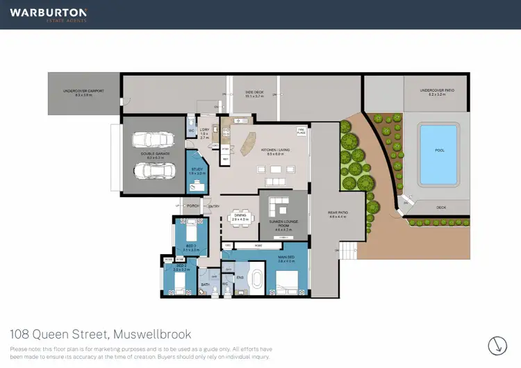 Floorplan of Homely house listing, 108 Queen Street, Muswellbrook NSW 2333