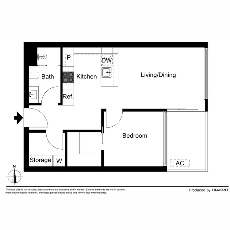 Floorplan of Homely apartment listing, 1503/51 Homer Street, Moonee Ponds VIC 3039