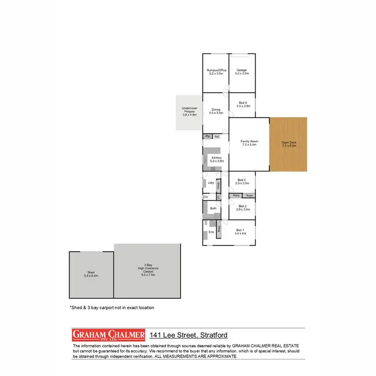 Floorplan of Homely house listing, 141 Lee Street, Stratford VIC 3862
