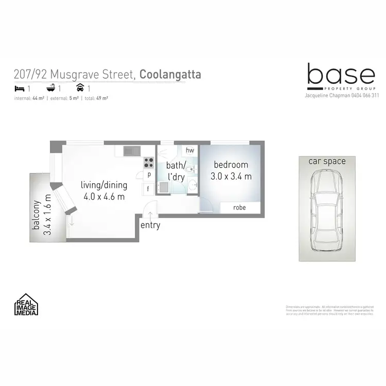 Floorplan of Homely apartment listing, 207/92-96 Musgrave Street, Kirra QLD 4225