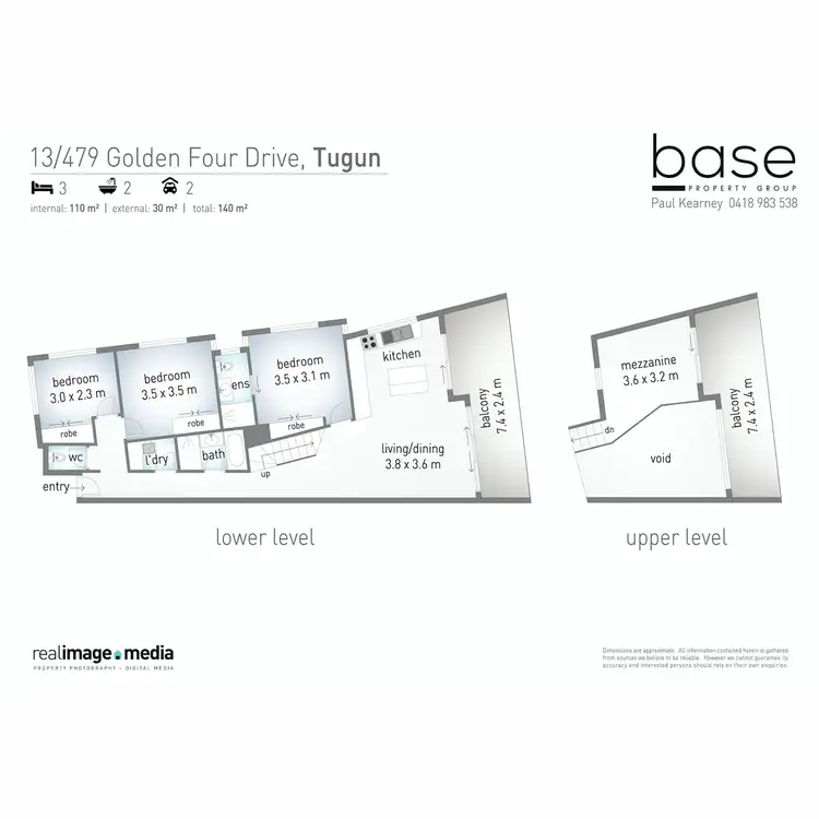 Floorplan of Homely apartment listing, 13 "Bayswater" 479 Golden Four Drive, Tugun QLD 4224