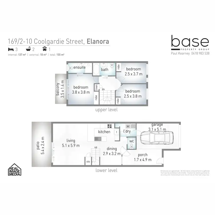 Floorplan of Homely townhouse listing, 169 "Isle of Palms" 2-10 Coolgardie Street, Elanora QLD 4221