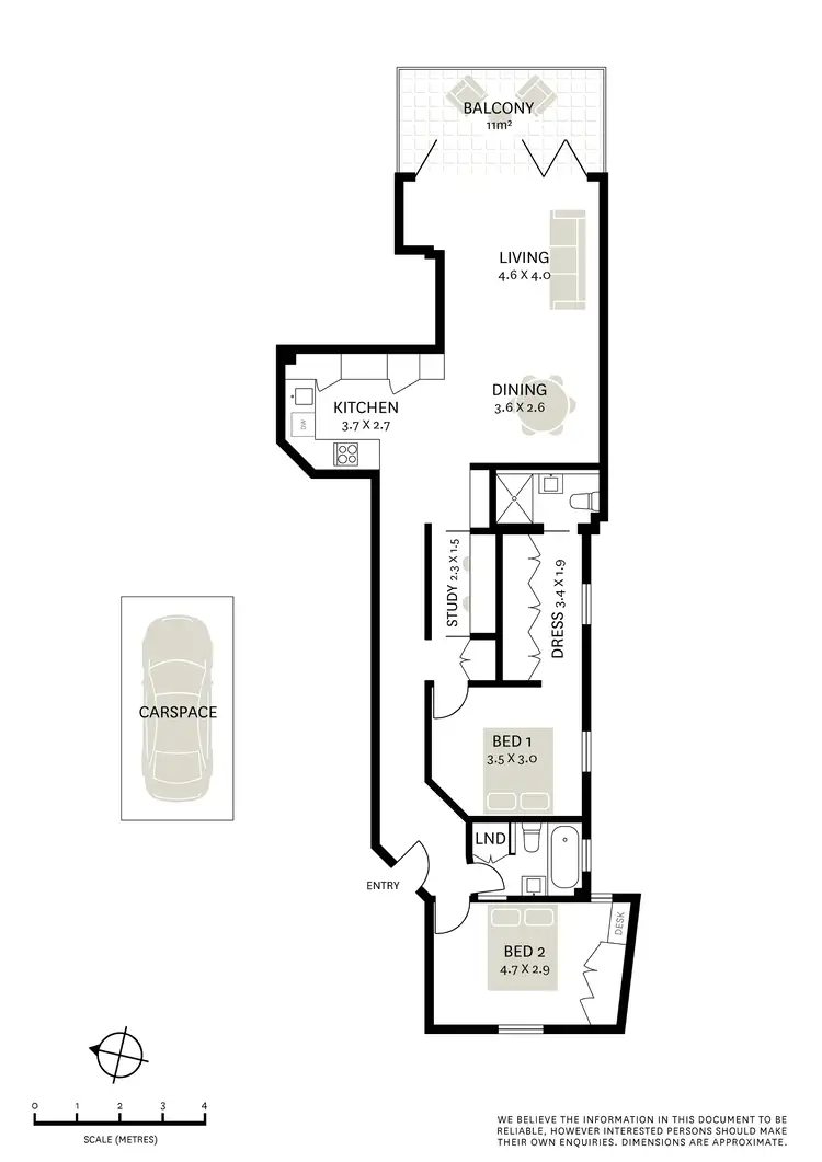 Floorplan of Homely apartment listing, 6/4 Billyard Avenue, Elizabeth Bay NSW 2011