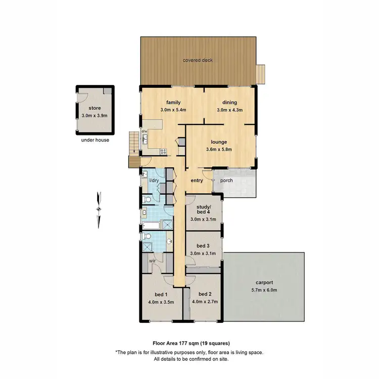 Floorplan of Homely house listing, 6 Emerald Lake Road, Emerald VIC 3782