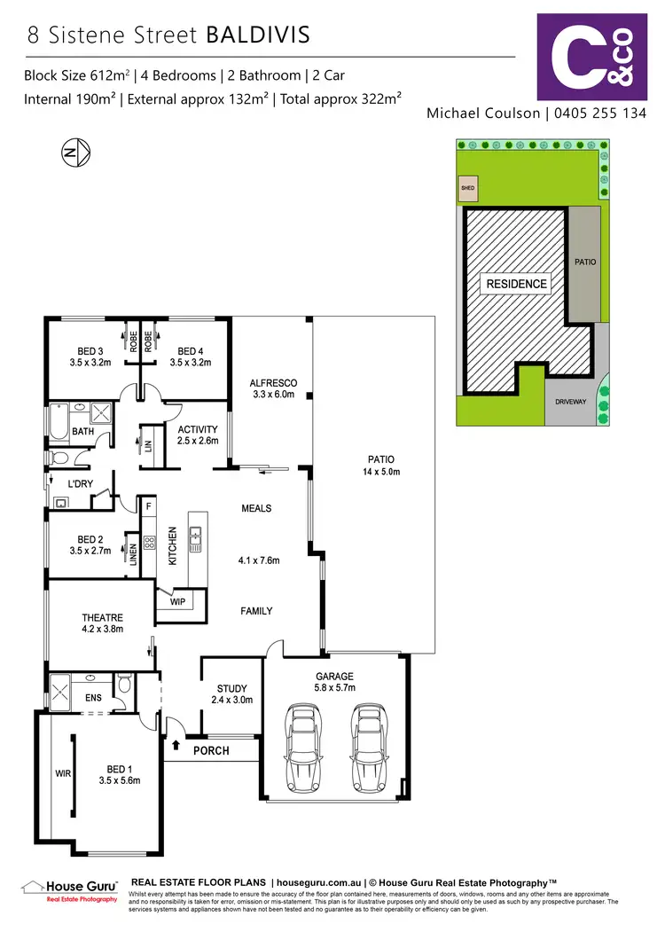 Floorplan of Homely house listing, 8 Sistene Street, Baldivis WA 6171