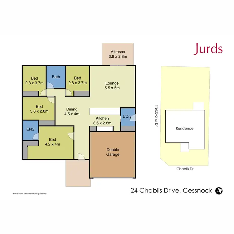 Floorplan of Homely house listing, 24 Chablis Drive, Cessnock NSW 2325