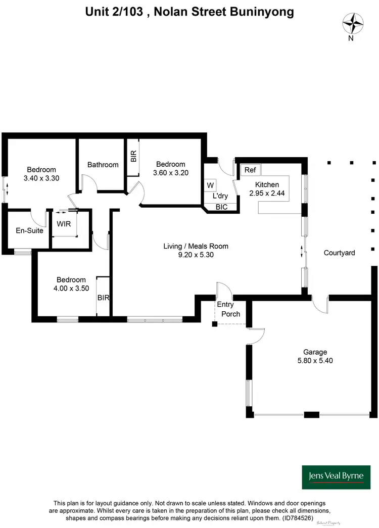 Floorplan of Homely townhouse listing, 2/103 Nolan Street, Buninyong VIC 3357