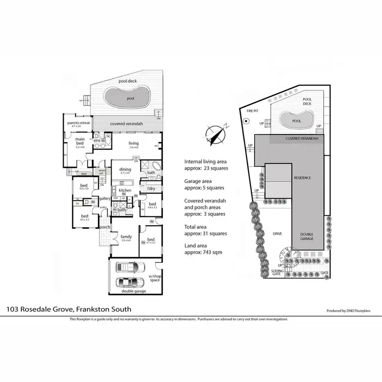 Floorplan of Homely house listing, 103 Rosedale Grove, Frankston South VIC 3199