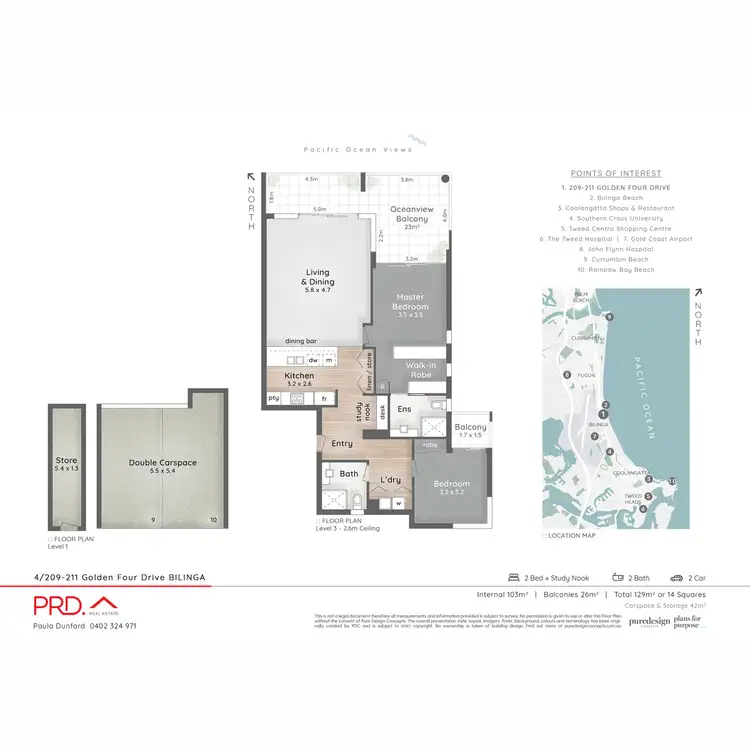 Floorplan of Homely apartment listing, 4/209-211 Golden Four Drive, Bilinga QLD 4225