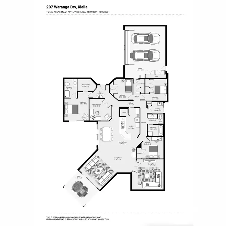 Floorplan of Homely house listing, 207 Waranga Drive, Kialla VIC 3631