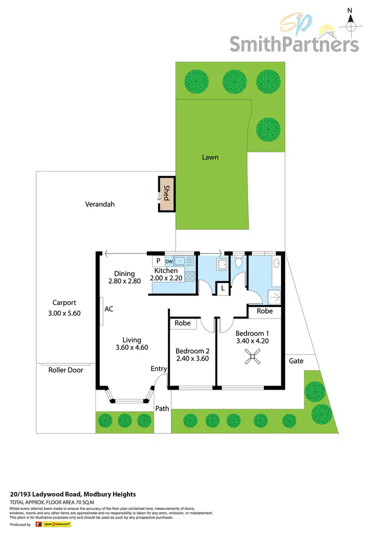 Floorplan of Homely unit listing, 20/193 Ladywood Road, Modbury Heights SA 5092