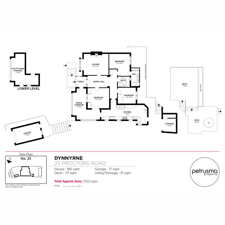 Floorplan of Homely house listing, 23 Proctors Road, Dynnyrne TAS 7005