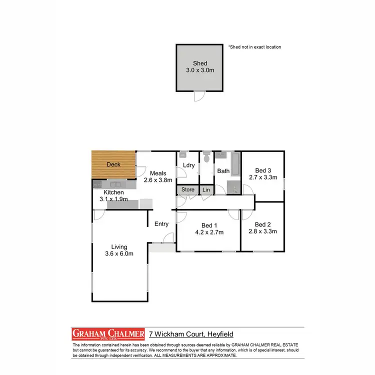 Floorplan of Homely house listing, 7 Wickham Court, Heyfield VIC 3858
