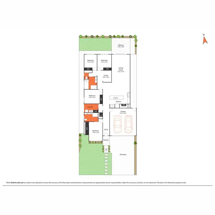 Floorplan of Homely house listing, 10 Cortona Place, Waurn Ponds VIC 3216
