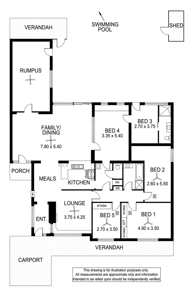 Floorplan of Homely house listing, 4 Tudor Avenue, Clovelly Park SA 5042