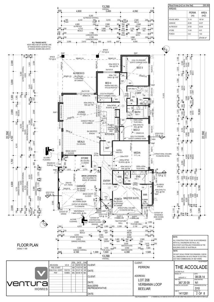 Floorplan of Homely house listing, 37 Verbania Loop, Beeliar WA 6164