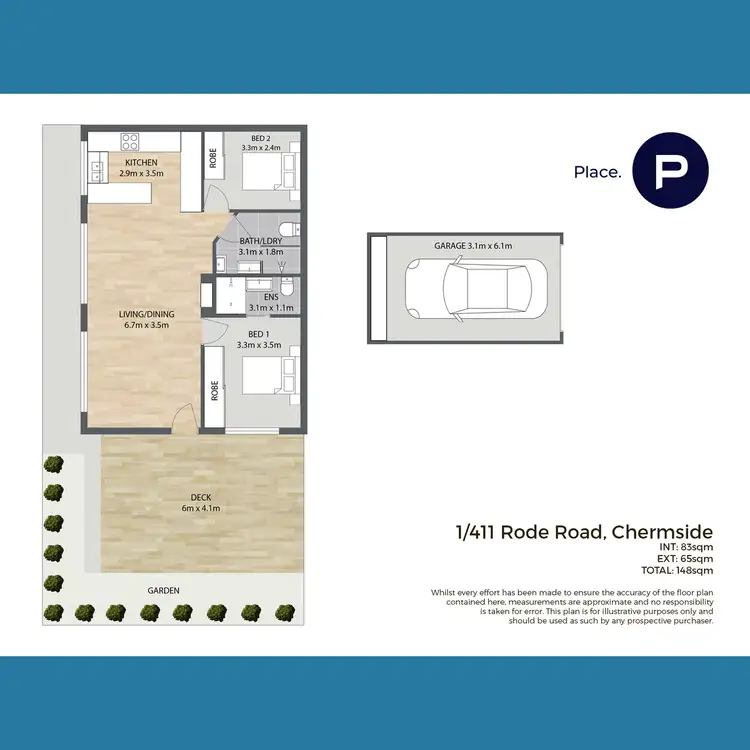 Floorplan of Homely unit listing, 1/411 Rode Road, Chermside QLD 4032
