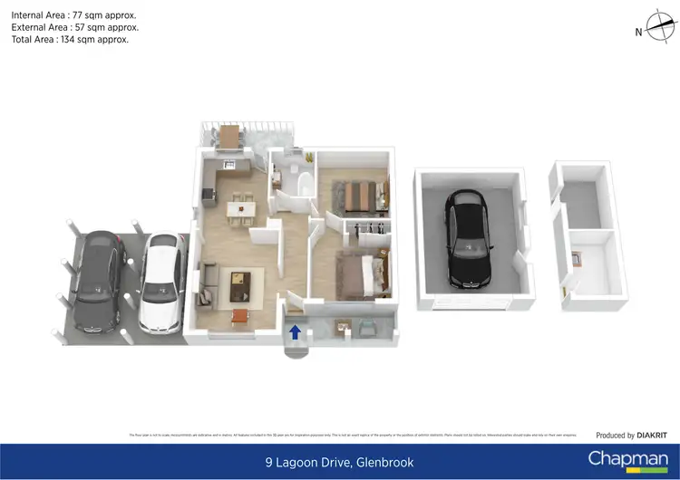 Floorplan of Homely house listing, 9 Lagoon Drive, Glenbrook NSW 2773