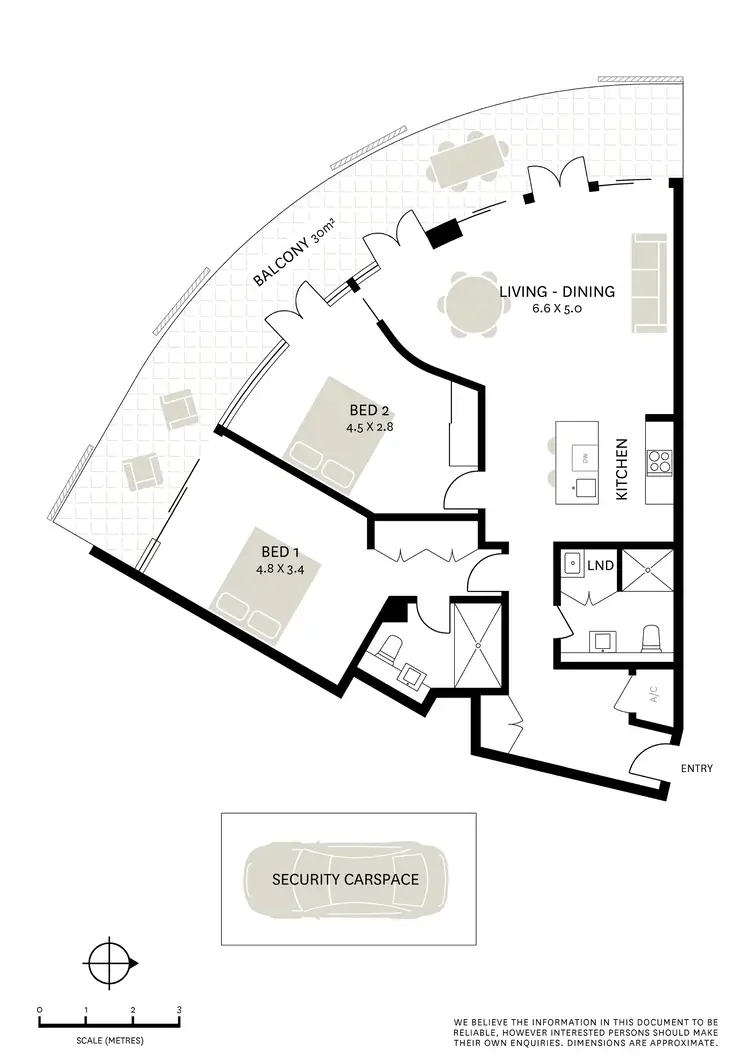 Floorplan of Homely apartment listing, 504/45 Shelley Street, Sydney NSW 2000