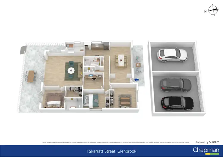 Floorplan of Homely house listing, 1 Skarratt Street, Glenbrook NSW 2773
