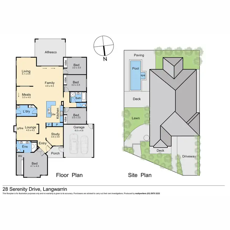 Floorplan of Homely house listing, 28 Serenity Drive, Langwarrin VIC 3910