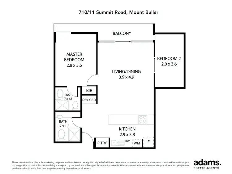 Floorplan of Homely apartment listing, 710/11 Summit Road, Mount Buller VIC 3723
