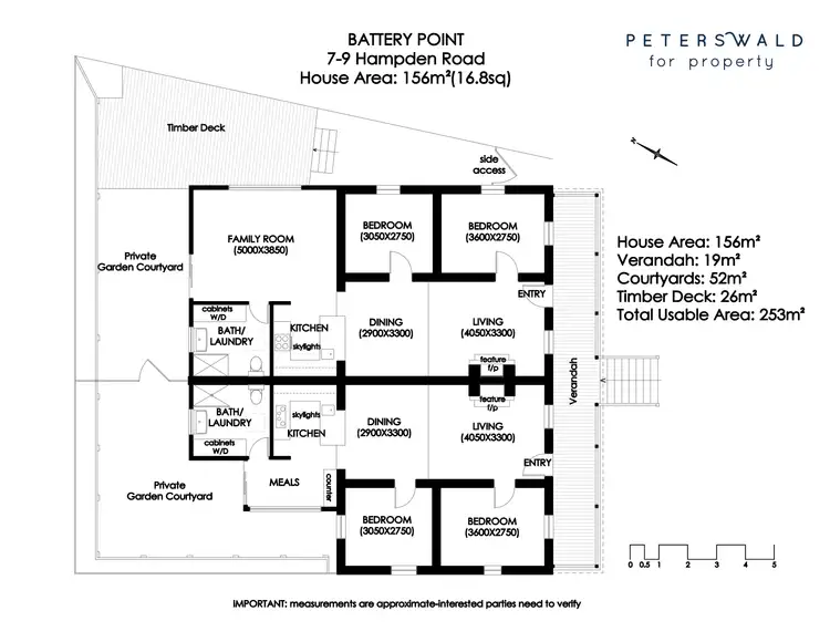 Floorplan of Homely townhouse listing, 7-9 Hampden Road, Battery Point TAS 7004