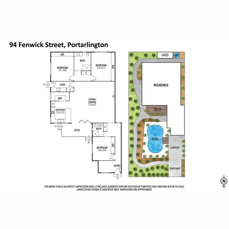 Floorplan of Homely house listing, 94 Fenwick Street, Portarlington VIC 3223