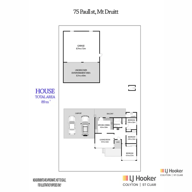Floorplan of Homely house listing, 75 Paull Street, Mount Druitt NSW 2770