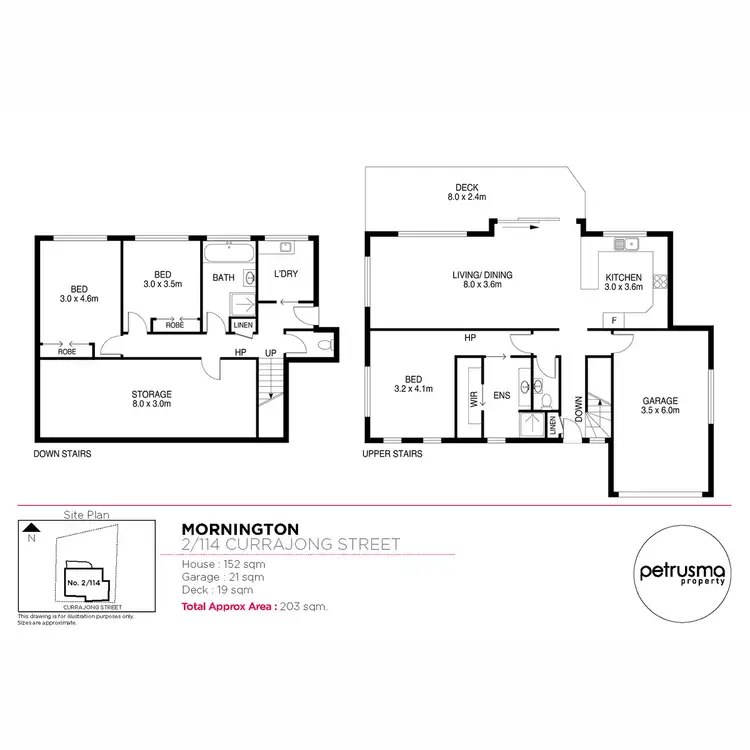 Floorplan of Homely unit listing, 2/114 Currajong Street, Mornington TAS 7018