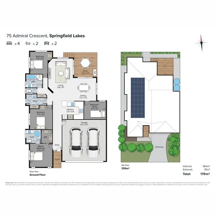 Floorplan of Homely house listing, 75 Admiral Crescent, Springfield Lakes QLD 4300