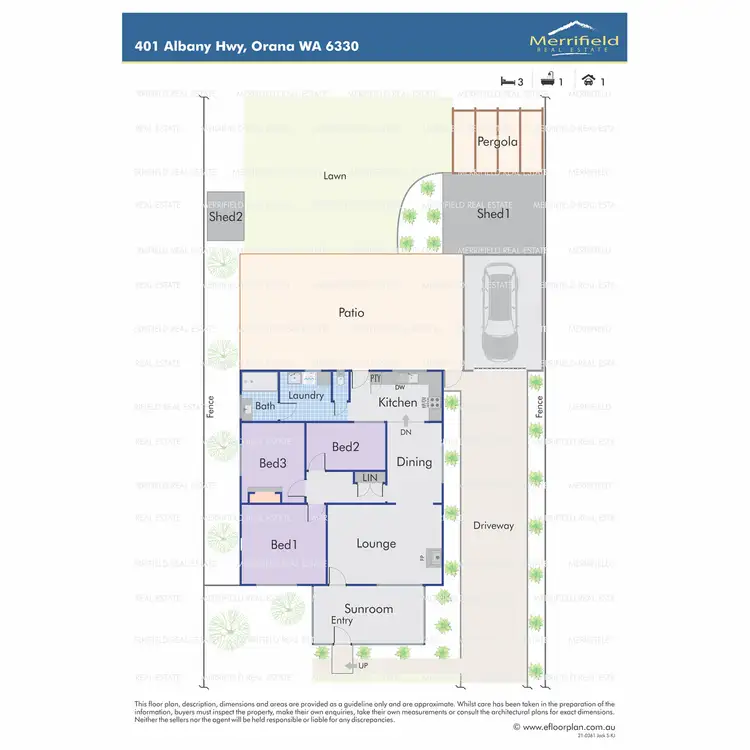 Floorplan of Homely house listing, 401 Albany Highway, Orana WA 6330