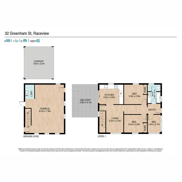 Floorplan of Homely house listing, 32 Greenham Street, Raceview QLD 4305