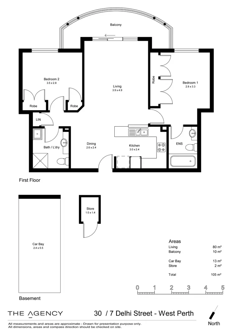 Floorplan of Homely unit listing, 30/7 Delhi Street, West Perth WA 6005