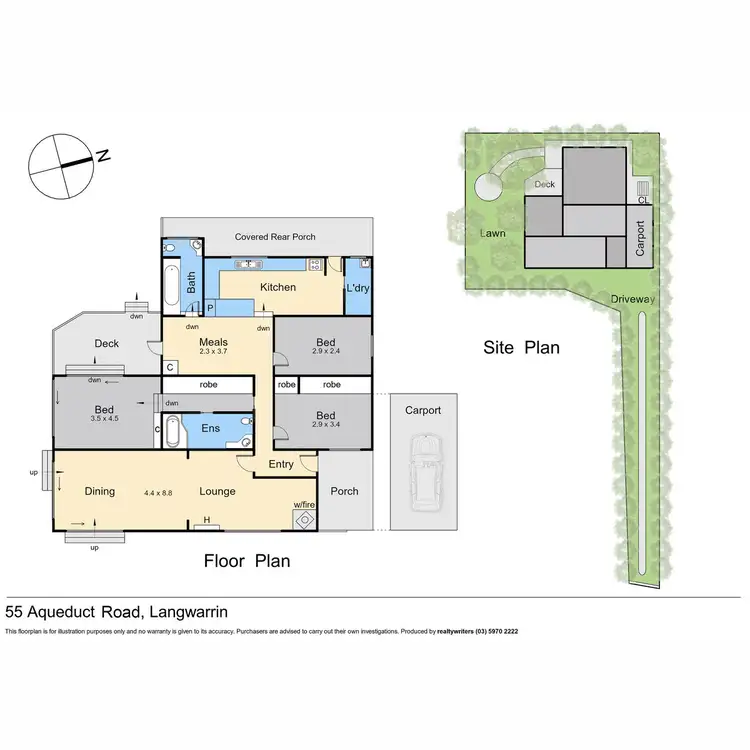 Floorplan of Homely house listing, 55 Aqueduct Road, Langwarrin VIC 3910