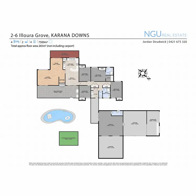 Floorplan of Homely house listing, 2-6 Illoura Grove, Karana Downs QLD 4306