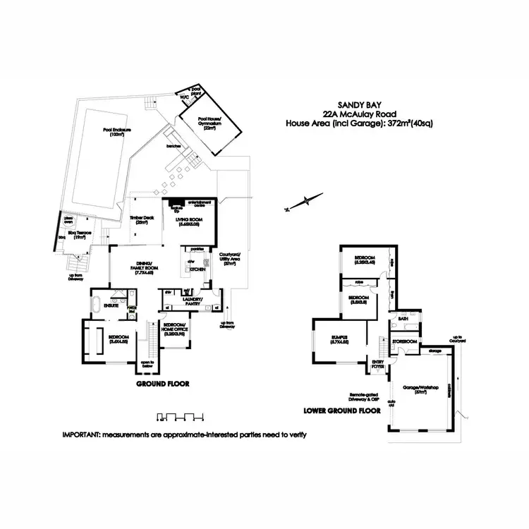 Floorplan of Homely house listing, 22A McAulay Road, Sandy Bay TAS 7005