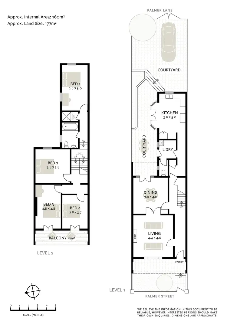 Floorplan of Homely terrace listing, 202 Palmer Street, Darlinghurst NSW 2010