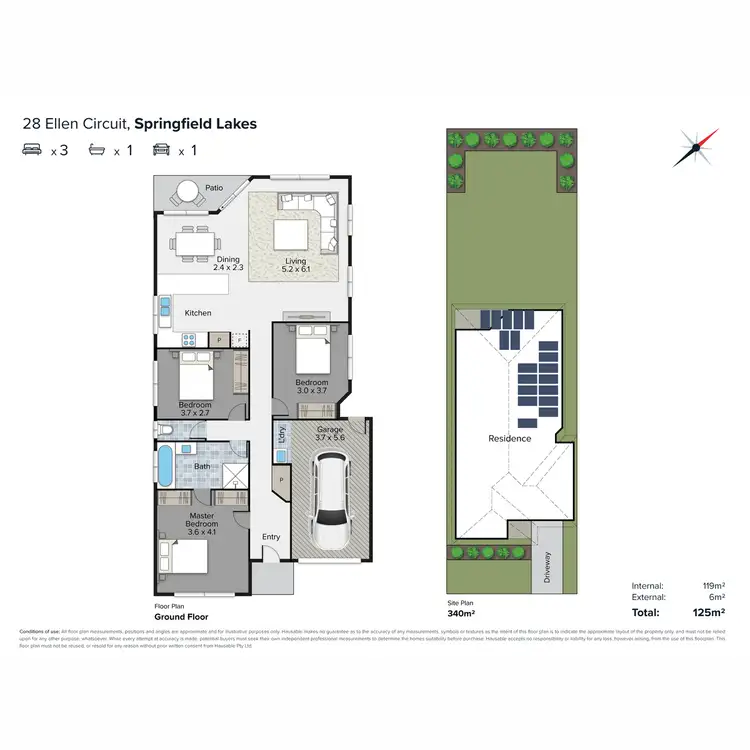 Floorplan of Homely house listing, 28 Ellen Circuit, Springfield Lakes QLD 4300