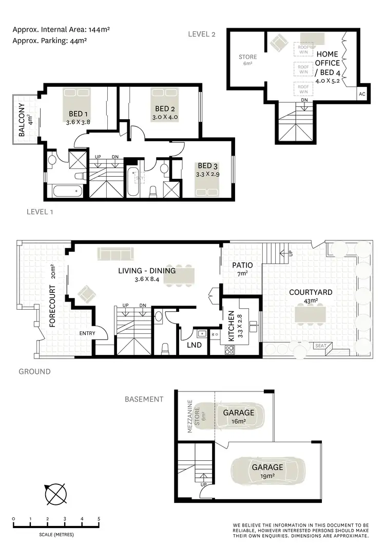 Floorplan of Homely townhouse listing, 83 Palmer Street, Balmain NSW 2041
