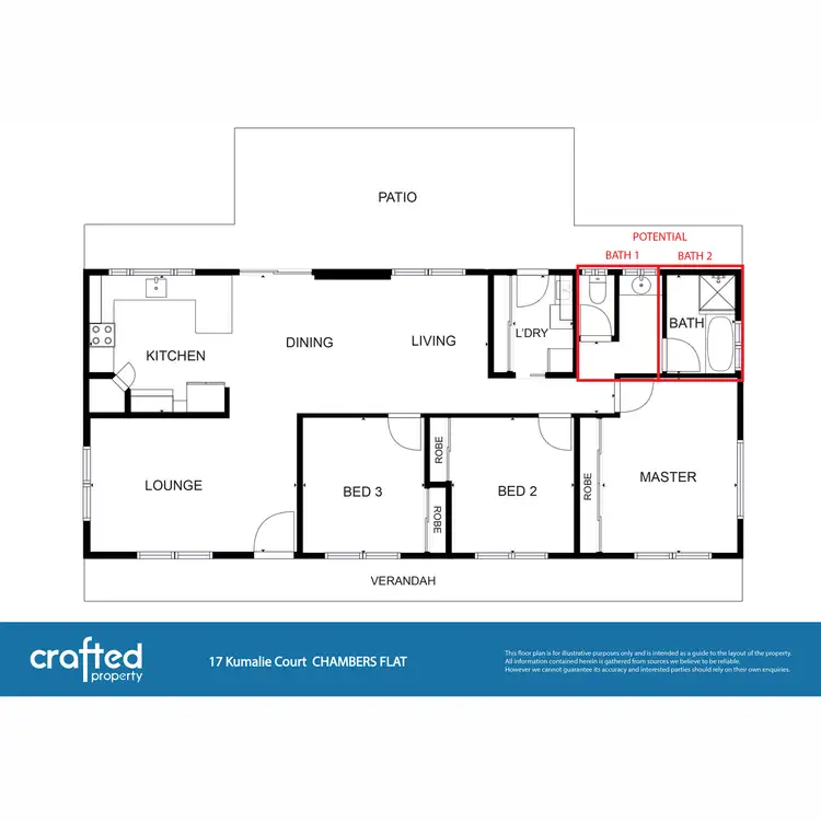 Floorplan of Homely rural property listing, 17 Kumalie Court, Chambers Flat QLD 4133